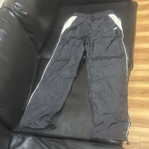 Black Track Pants with adjustable waist and ankles!!